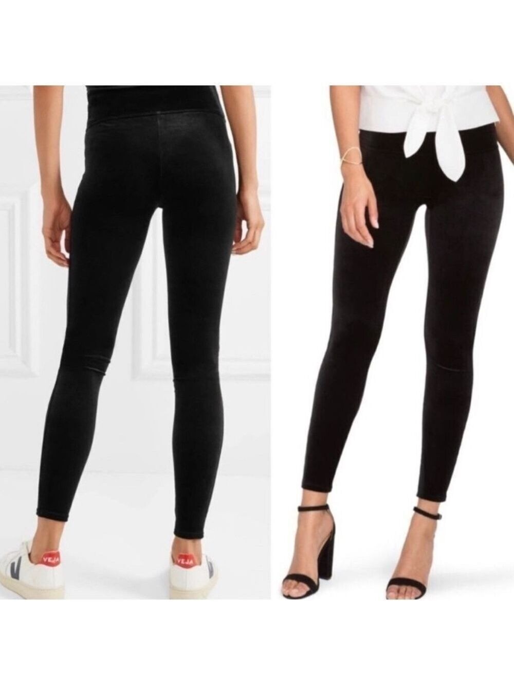 Assets by Spanx Hi Rise Shaping Velvet Leggings Size Large